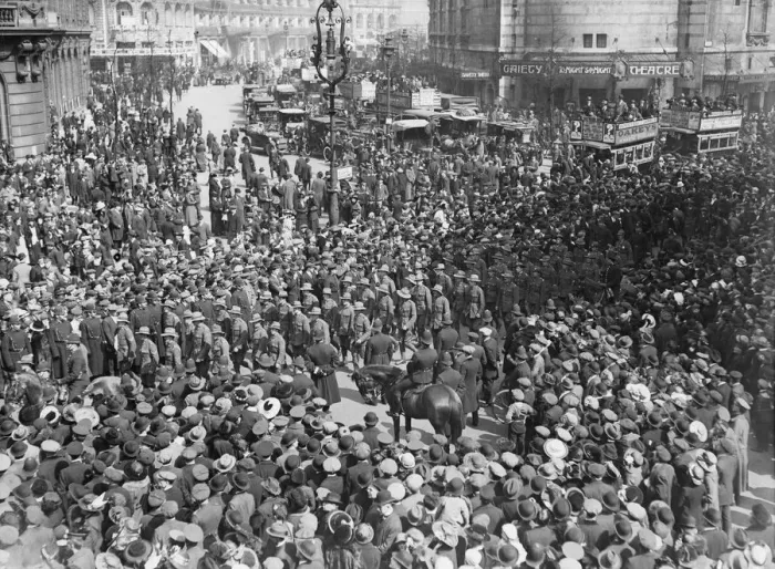 Framed Print : Anzac Day Crowd Framed Print : Anzac Day Crowd