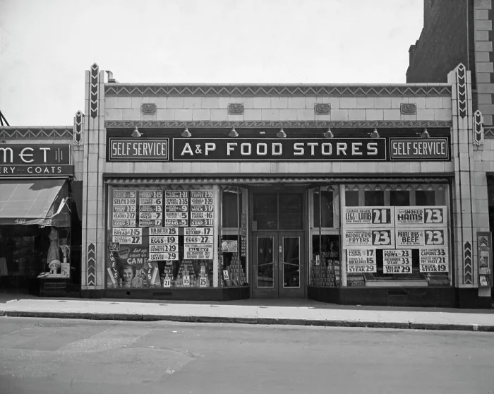 Framed Print : A&P Self-Service Food Stores Framed Print : A&P Self-Service Food Stores