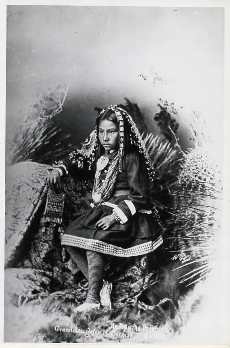 Framed Print : Apache Girl In Ornamented Costume Framed Print : Apache Girl In Ornamented Costume