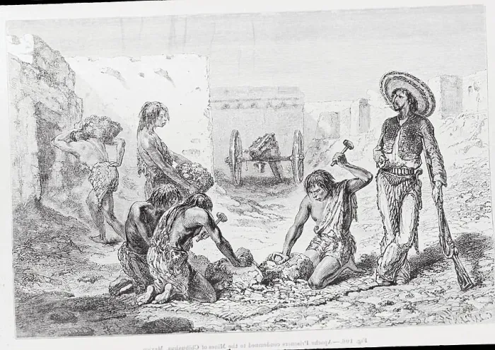 Framed Print : Apache Prisoners Mining Framed Print : Apache Prisoners Mining