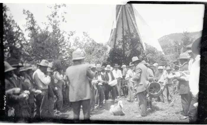Framed Print : Apaches Preparing for Ceremonial Dance