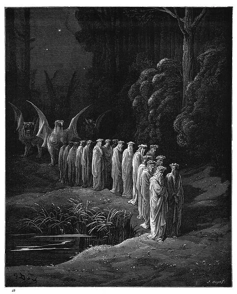 The Apocalyptic Procession engraving 1870