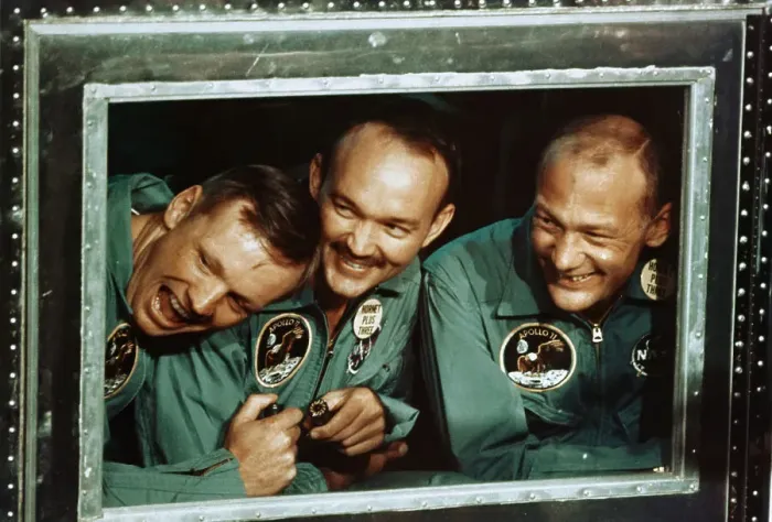 Framed Print : Apollo 11 Astronauts Smiling Framed Print : Apollo 11 Astronauts Smiling