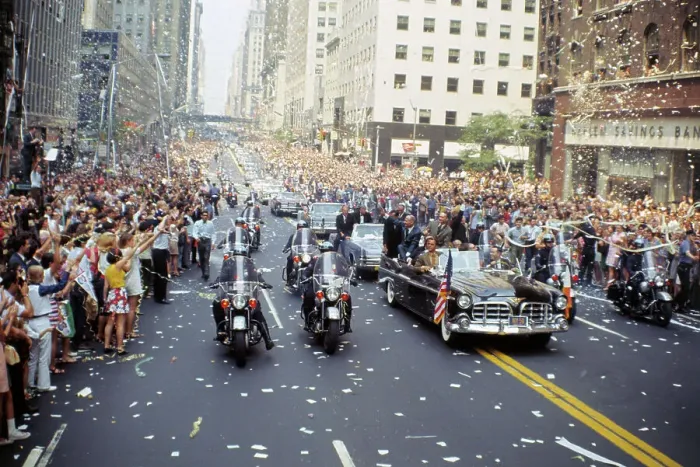 Framed Print : Apollo 11 Astronauts Waving to the Crowds Framed Print : Apollo 11 Astronauts Waving to the Crowds