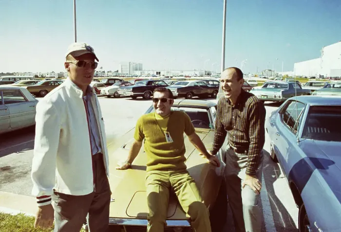 Framed Print : Apollo 12 Astronauts Relaxing in the Sun