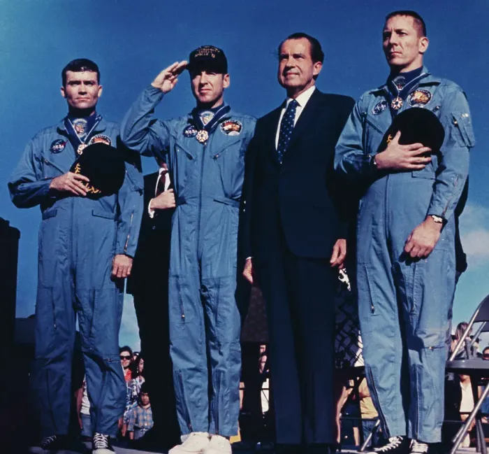 Framed Print : Apollo 13 Astronauts and President Nixon Framed Print : Apollo 13 Astronauts and President Nixon