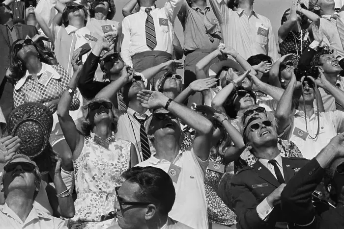 Framed Print : Apollo 15 Rocket Watchers Framed Print : Apollo 15 Rocket Watchers