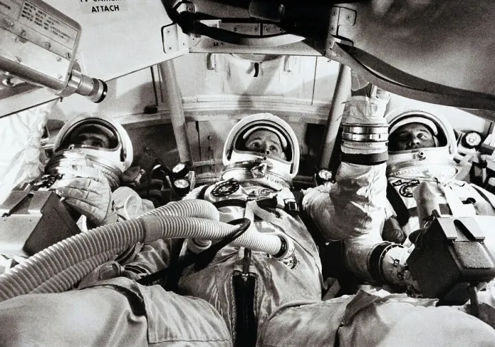 Framed Print : Apollo Astronauts Prepare In A Flight Simulator Framed Print : Apollo Astronauts Prepare In A Flight Simulator