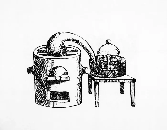 Framed Print : Apparatus Proving Components of Air Framed Print : Apparatus Proving Components of Air