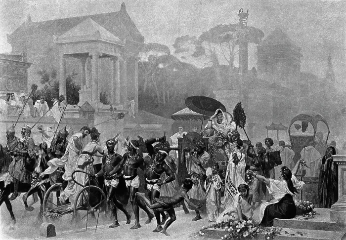 Framed Print : Appian Way in Time of Augustus Framed Print : Appian Way in Time of Augustus