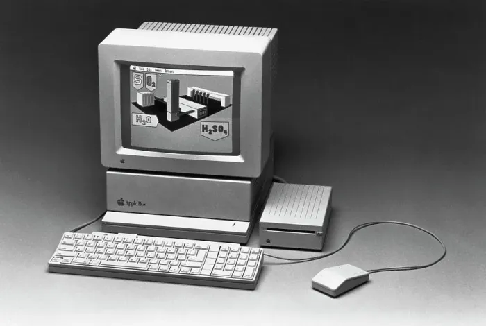 Framed Print : Apple Computer with a Floppy Disk Drive Framed Print : Apple Computer with a Floppy Disk Drive
