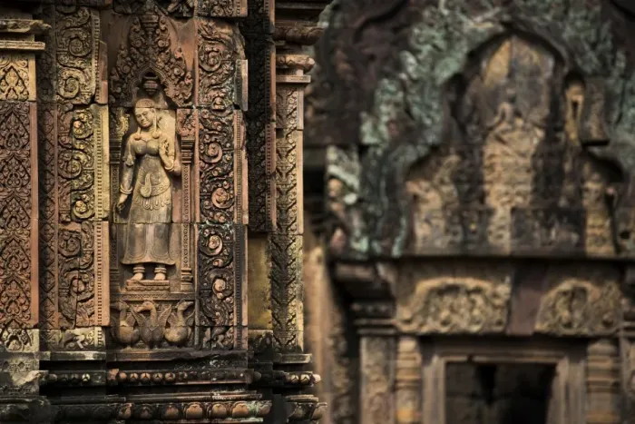 Framed Print : Apsara at Banteay Srei Palace Framed Print : Apsara at Banteay Srei Palace