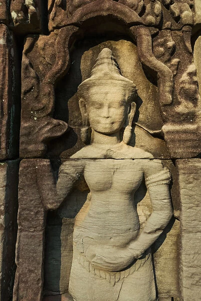 Apsara (Devata) bas relief sculpture, Angkor