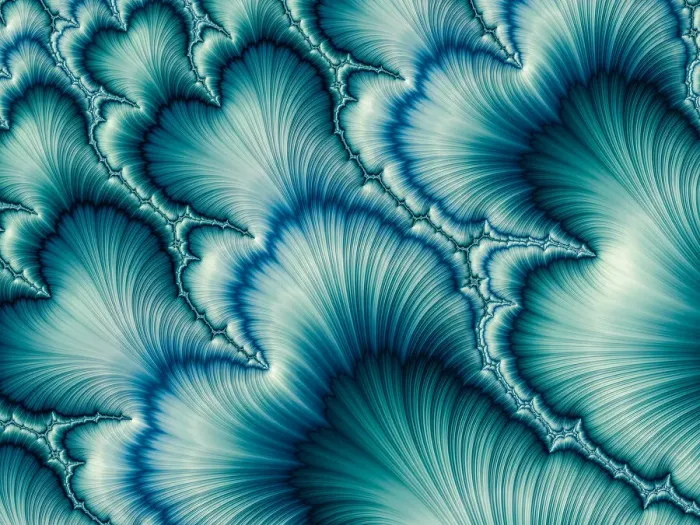 Framed Print : Aqua and Green psychedelic fractal background like floral petal Framed Print : Aqua and Green psychedelic fractal background like floral petal