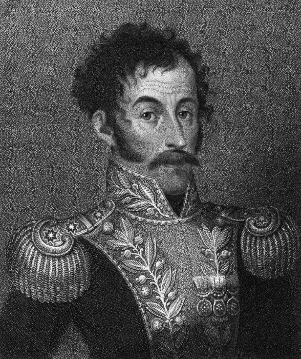 Framed Print : Aquatint Portrait of Simon Bolivar Framed Print : Aquatint Portrait of Simon Bolivar