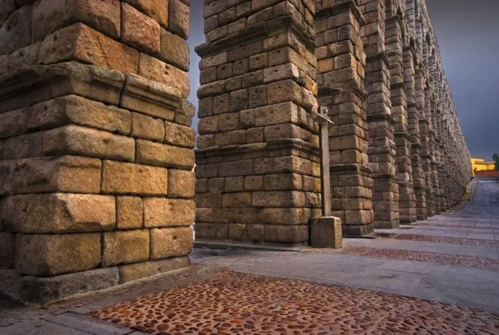 Framed Print : Aqueduct. The Aqueduct of Segovia is one of the most significant Framed Print : Aqueduct. The Aqueduct of Segovia is one of the most significant