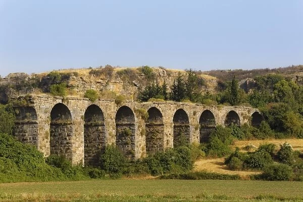 Aqueduct, ancient city of Aspendos, Pamphylia, Antalya Province, Turkey