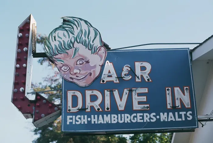 Framed Print : A&R Drive In Framed Print : A&R Drive In