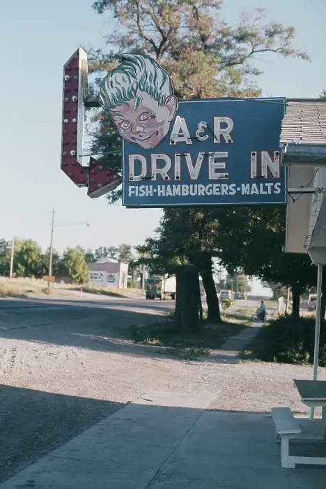 Framed Print : A&R Drive In Framed Print : A&R Drive In