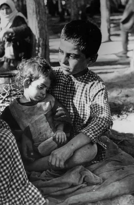 Framed Print : Arab Children In Refugee Camp Framed Print : Arab Children In Refugee Camp