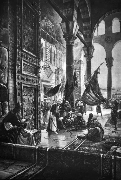 Framed Print : Arabian street scene - 1896 Framed Print : Arabian street scene - 1896