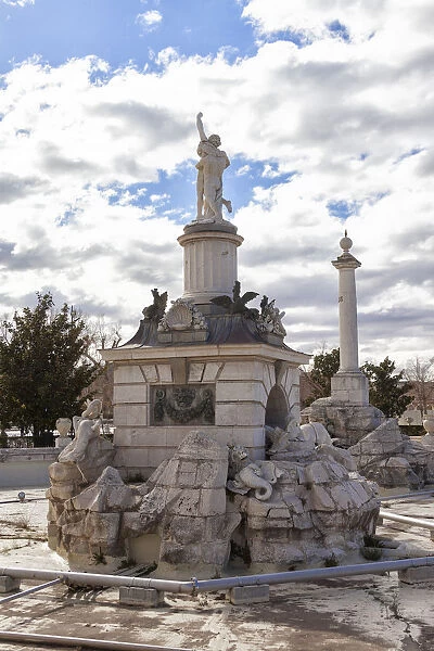 Aranjuez. Fountain of Hercules and Antaeus in Aranjuez, Madrid, Spain, Europe 2016