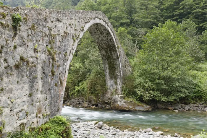 Framed Print : Arch bridge over the river Firtina, Firtina Valley, Rize Province, Pontic Mountains, Black Sea Region, Turkey Framed Print : Arch bridge over the river Firtina, Firtina Valley, Rize Province, Pontic Mountains, Black Sea Region, Turkey