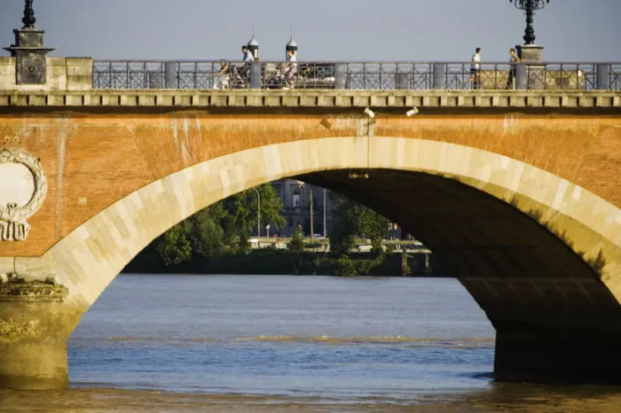 Framed Print : Arch bridge across a river, Pont De Pierre, Garonne River, Bordeaux, Aquitaine, France Framed Print : Arch bridge across a river, Pont De Pierre, Garonne River, Bordeaux, Aquitaine, France
