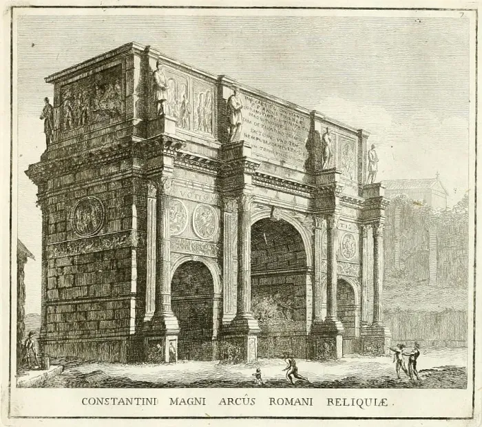Framed Print : Arch of Constantine the Great, near the Colosseum, historical Rome, Italy, digital reproduction of an original from the 17th century, original date not known Framed Print : Arch of Constantine the Great, near the Colosseum, historical Rome, Italy, digital reproduction of an original from the 17th century, original date not known