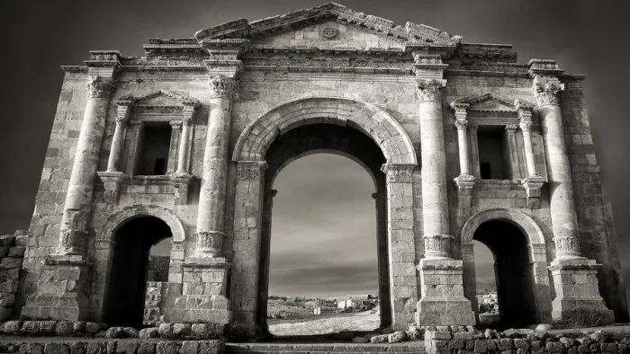 Framed Print : Arch Of Hadrian, Jerash, Jordan Framed Print : Arch Of Hadrian, Jerash, Jordan