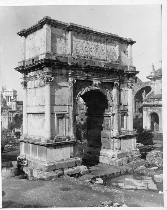 Framed Print : The Arch of Titus In Rome, Italy