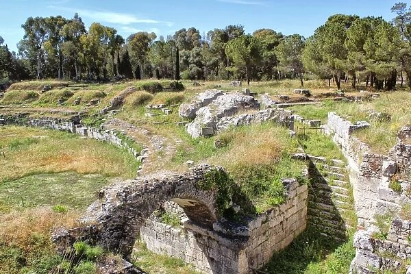 Archaeological site in Syracuse, Sicily