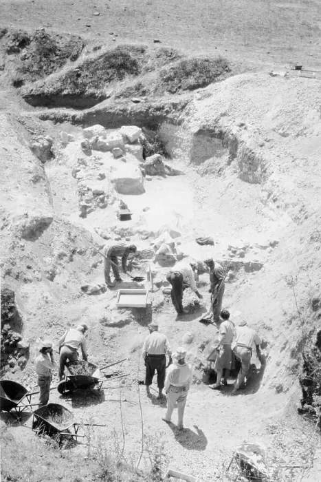 Framed Print : Archaeological Site on Thira