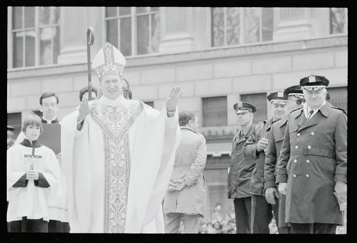 Framed Print : Archbishop John O'Connor Blessing Followers Framed Print : Archbishop John O'Connor Blessing Followers