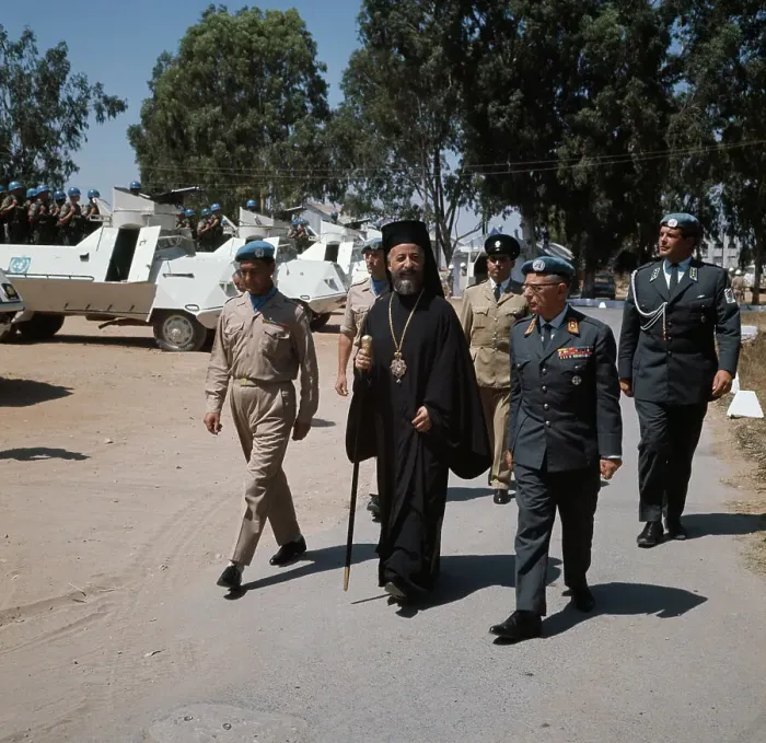 Framed Print : Archbishop Makarios At UN Camp Framed Print : Archbishop Makarios At UN Camp