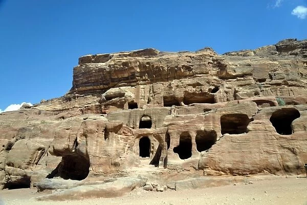 Petra. Archeological city known by the rock-cut architecture