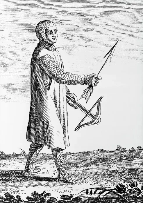 Framed Print : Archer With Crossbow And Arrow Framed Print : Archer With Crossbow And Arrow