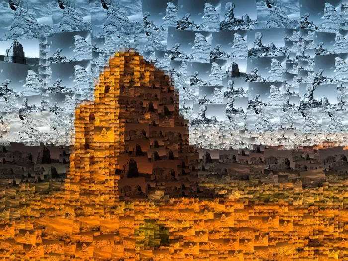 Framed Print : Arches Mosaic Framed Print : Arches Mosaic
