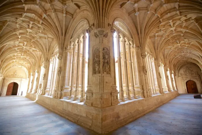 Framed Print : Arches and windows of San Esteban Church, Salamanca Framed Print : Arches and windows of San Esteban Church, Salamanca