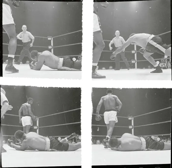 Framed Print : Archie Moore Lying on the Canvas Framed Print : Archie Moore Lying on the Canvas