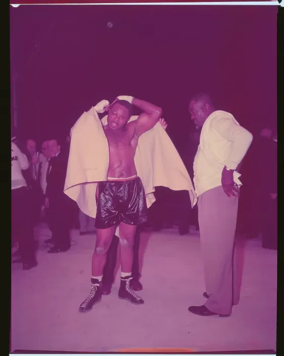 Framed Print : Archie Moore with Towel Around Him Framed Print : Archie Moore with Towel Around Him