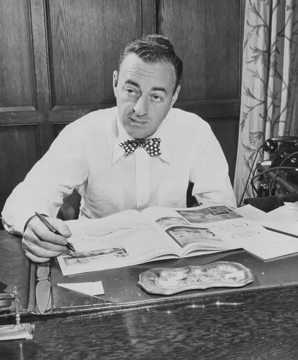 Framed Print : Architect William J. Levitt at His Desk Framed Print : Architect William J. Levitt at His Desk