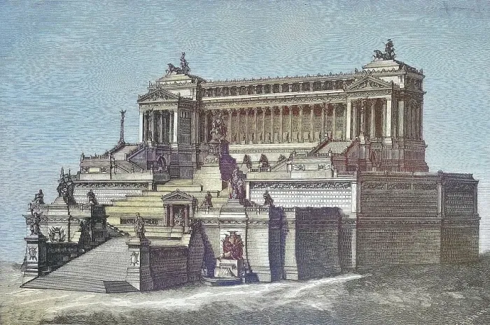 Framed Print : Architects design for the national monument planned in Rome in honour of King Victor Emmanuel, Italy, Historical, digitally restored reproduction from a 19th century original Framed Print : Architects design for the national monument planned in Rome in honour of King Victor Emmanuel, Italy, Historical, digitally restored reproduction from a 19th century original