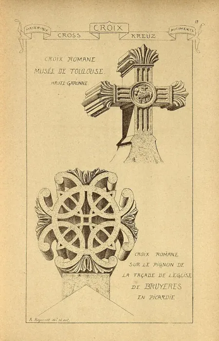 Framed Print : Architectural cross, stonework, masonry, History of architecture, decoration and design, art, French, Victorian, 19th Century Framed Print : Architectural cross, stonework, masonry, History of architecture, decoration and design, art, French, Victorian, 19th Century
