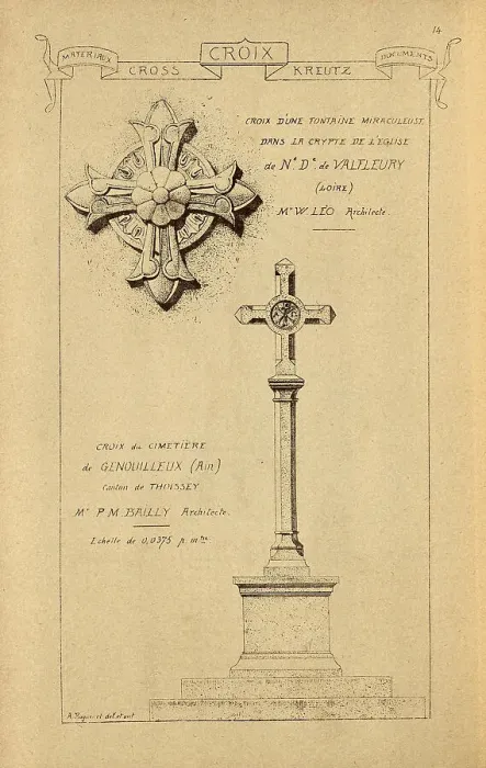 Framed Print : Architectural cross, stonework, masonry, History of architecture, decoration and design, art, French, Victorian, 19th Century Framed Print : Architectural cross, stonework, masonry, History of architecture, decoration and design, art, French, Victorian, 19th Century