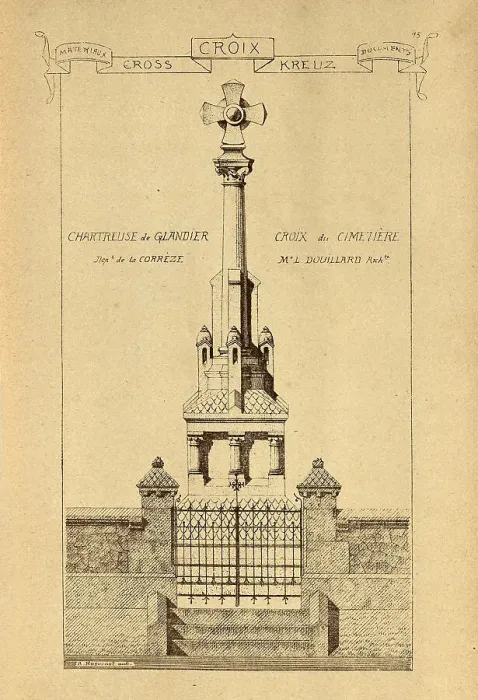 Framed Print : Architectural cross, stonework, masonry, History of architecture, decoration and design, art, French, Victorian, 19th Century Framed Print : Architectural cross, stonework, masonry, History of architecture, decoration and design, art, French, Victorian, 19th Century