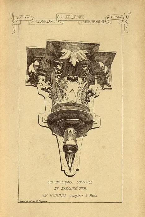 Framed Print : Architectural Cul-de-lampe, History of architecture, decoration and design, art, French, Victorian, 19th Century Framed Print : Architectural Cul-de-lampe, History of architecture, decoration and design, art, French, Victorian, 19th Century