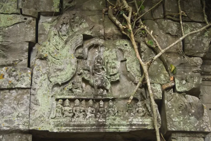 Framed Print : Architectural detail, Beng Mealea temple Framed Print : Architectural detail, Beng Mealea temple