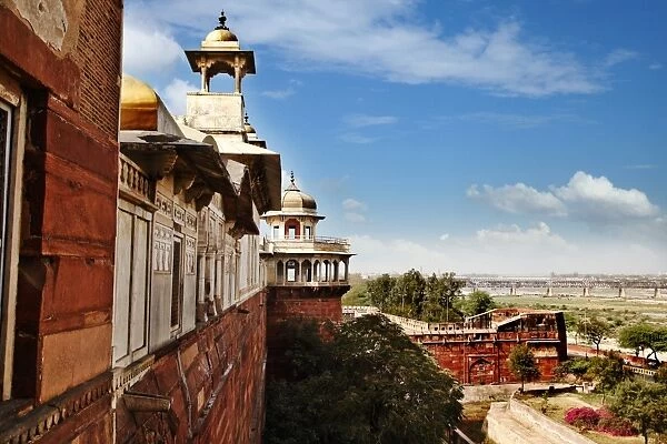 Architectural feature of Agra Fort, Agra, Uttar Pradesh, India
