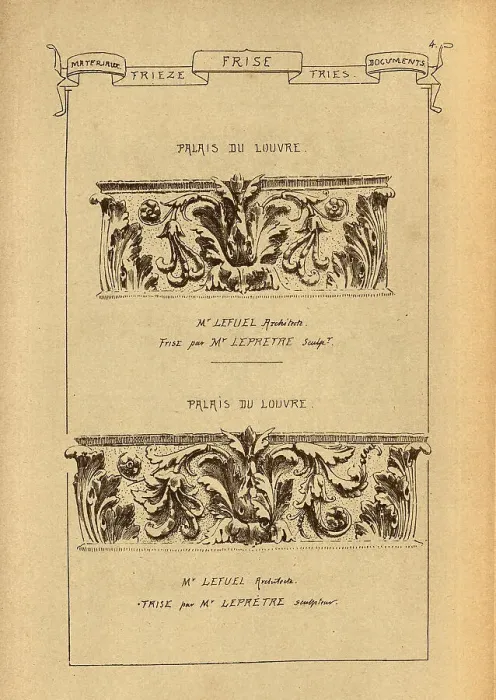 Framed Print : Architectural Frieze, History of architecture, decoration and design, art, French, Victorian, 19th Century Framed Print : Architectural Frieze, History of architecture, decoration and design, art, French, Victorian, 19th Century